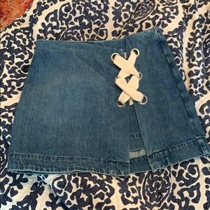 3x1 denim skirt with metal zipper size M